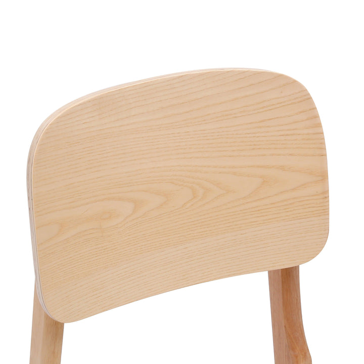 Juego de 2 sillas de madera maciza