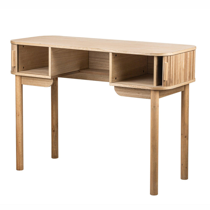 escritorio de madera fresne de 2 puertas