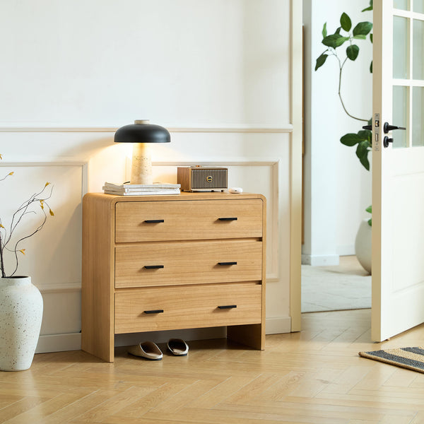 GETINGE - Cómoda de madera con 3 cajones