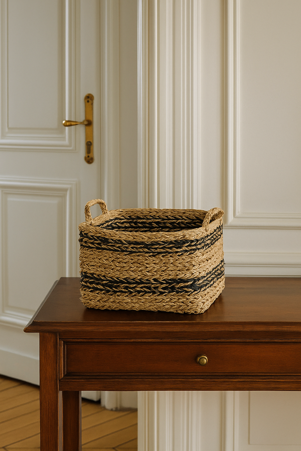 VILMA - Set de 3 cestas de junco de mar