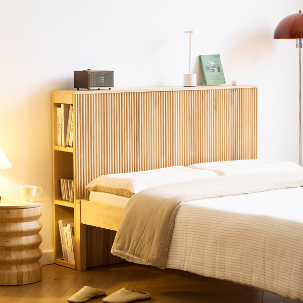 ESLOV - Cabecero de madera 140 con espacio de almacenamiento