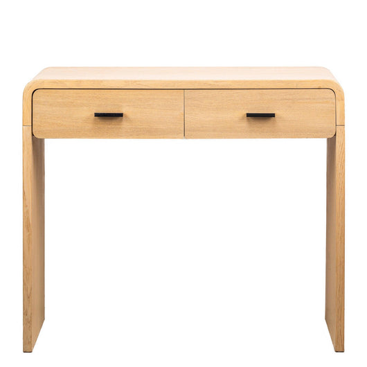 Consola en madera de 2 cajones de estilo escandinavo